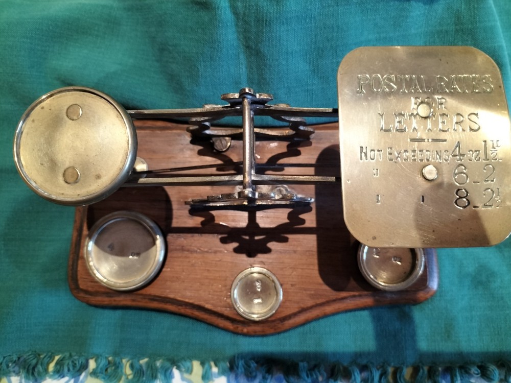 Antique Brass Postal Scales 1920s
