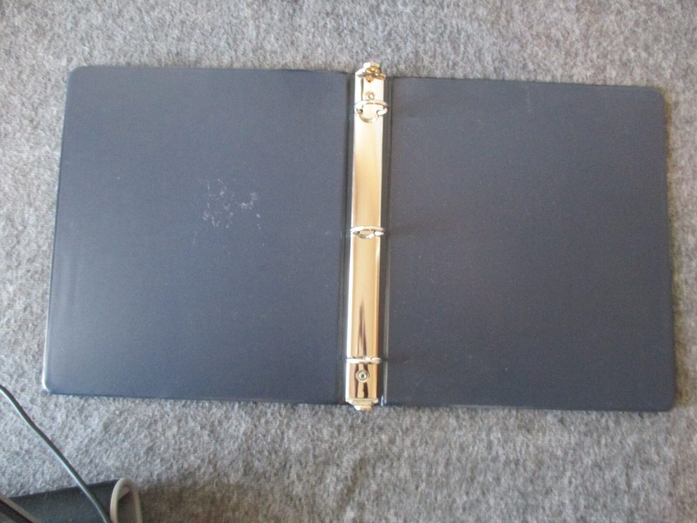 1980s IBM BINDERS ONLY-3 + MARBLE DESKTOP+FOLDER-IBM EXECUTIVE ESTATE-READ