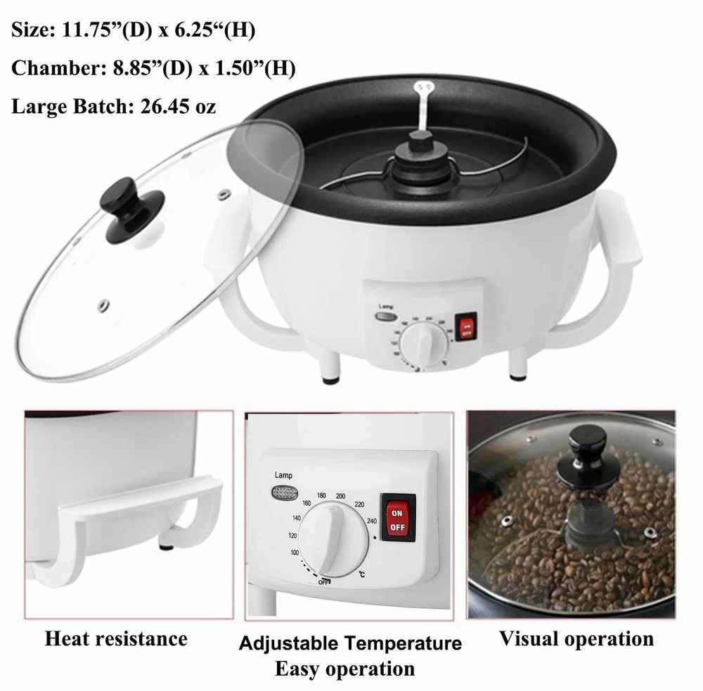 500g Coffee Bean Roaster Household 110V Coffee Roasters Baking Machine
