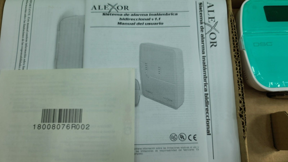 DCS ALEXOR Wireless Panel KT495-7ARG, WT5500-433, PC9155, WS4904P, WS4945