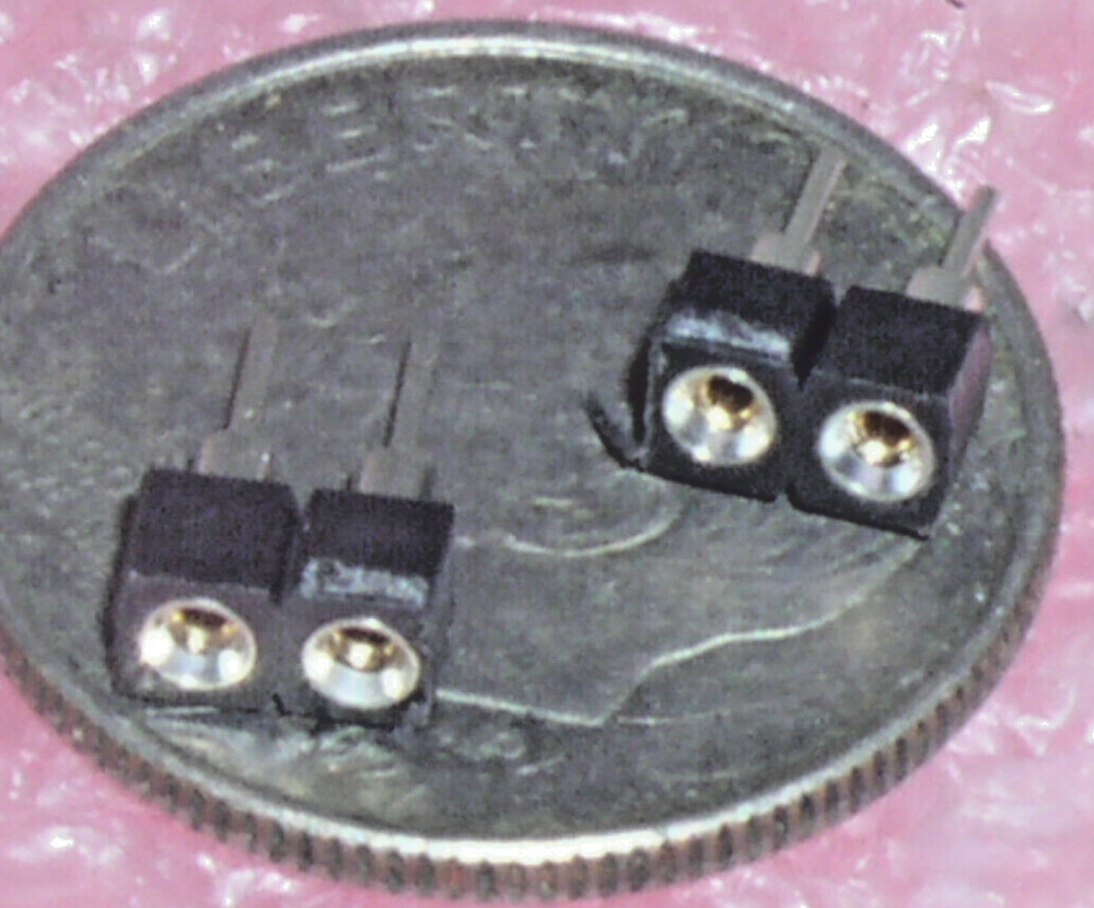 SAMTEC 2 PIN MACHINED ROUND PIN SIP 1 SINGLE ROW GOLD CONTACTS .1" SOCKET HEADER