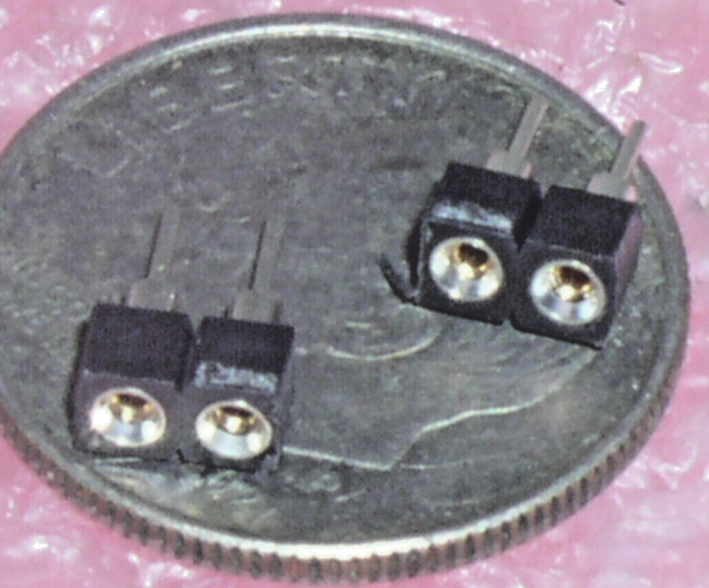 SAMTEC 2 PIN MACHINED ROUND PIN SIP 1 SINGLE ROW GOLD CONTACTS .1" SOCKET HEADER