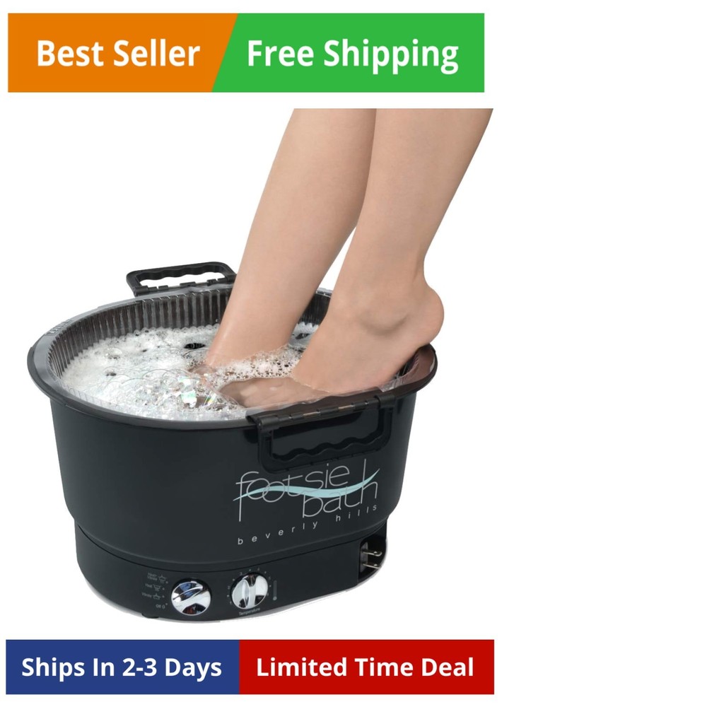 Footbath Plus Spa, 4-Setting Switch, 30 Min Timer, Temperature Control, with ...