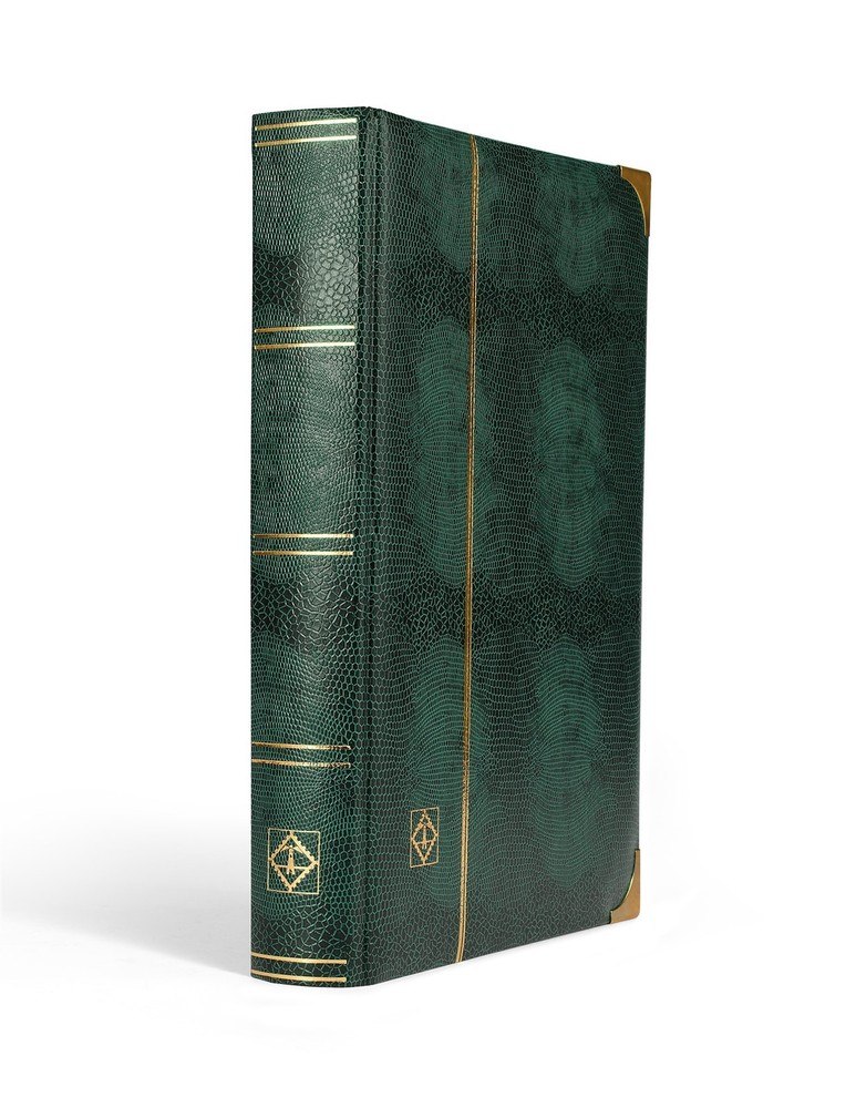 Lighthouse Comfort Deluxe Stockbook 9x12 Hunter Green Stamp Album 64 Black Pages