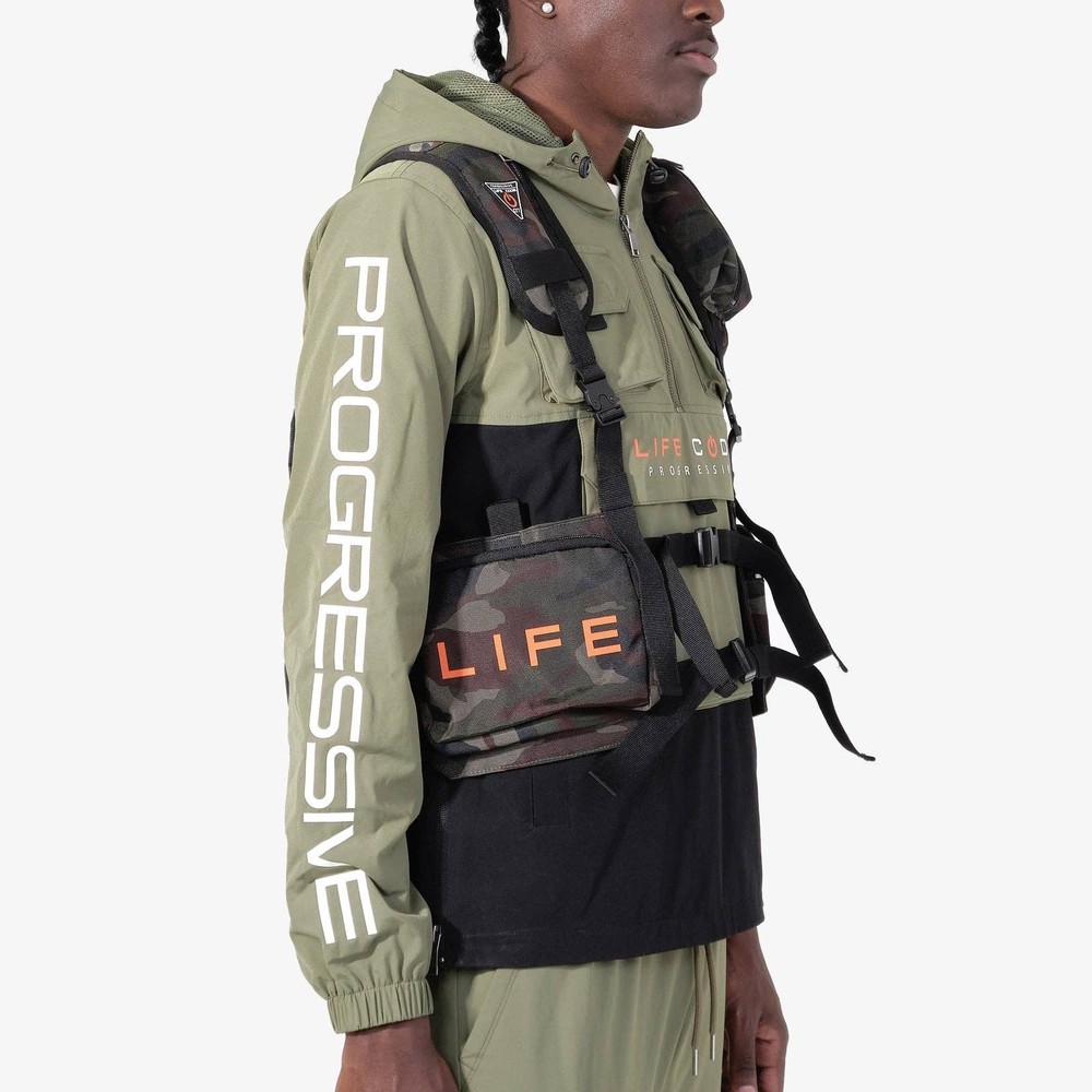 Life Code Progressive Camouflage Tactical Backpack Adjustable Multiple Pockets