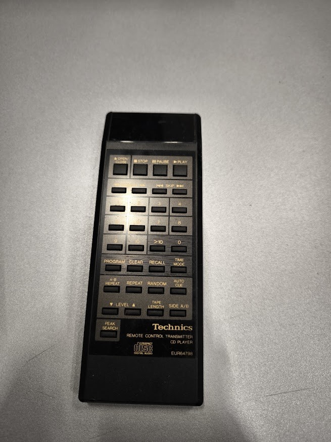 Technics Remote Control EUR64798 - Used, Functional, Vintage
