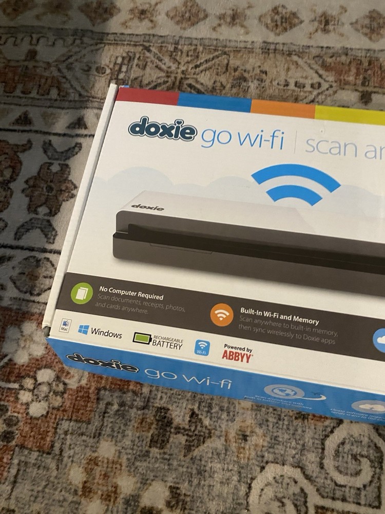 Doxie Go Wi-Fi Wireless Document Scanner DX200