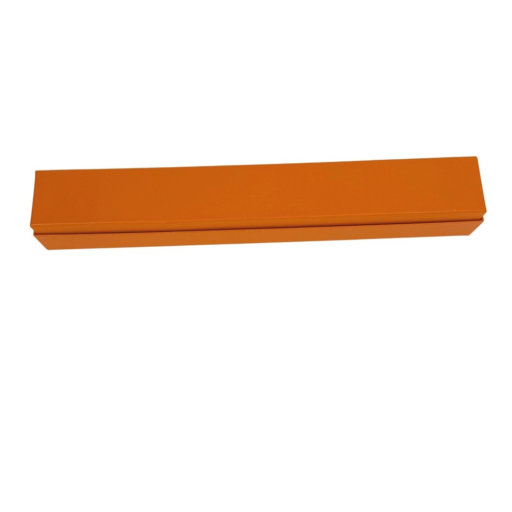 Hermes Iconic Orange Long Thin Rectangular Gift Box