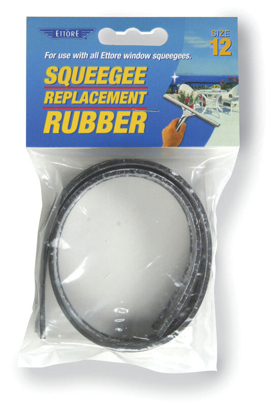 Ettore 20012 High Quality Black Replacement Squeegee Rubber Blade 12 in.