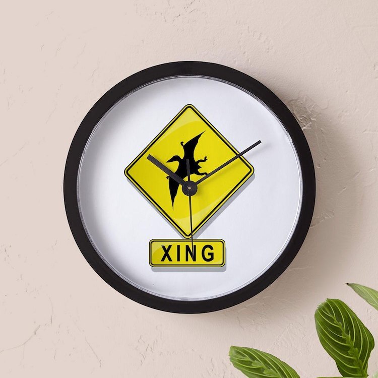 CafePress Pterodactyl XING 10" Wall Clock (190997611)