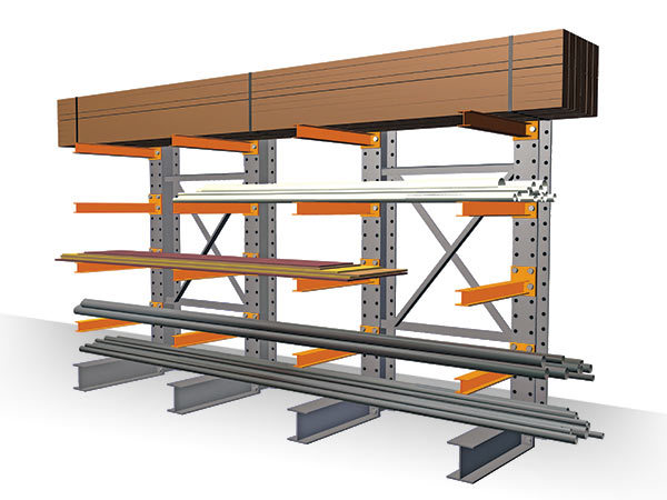 Structural Cantilever Racking Straight Arm - 48" x 5" Heavy Duty Arm