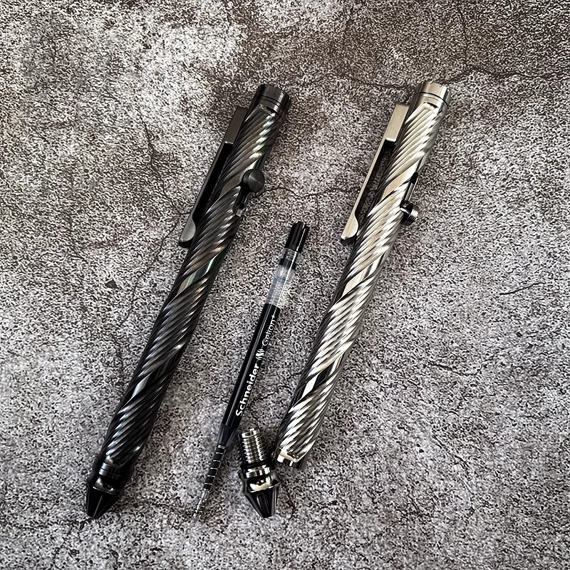 TC4 Zirconium Signature Pen Multi-purpose Tool Spinning Top Ballpoint Pen