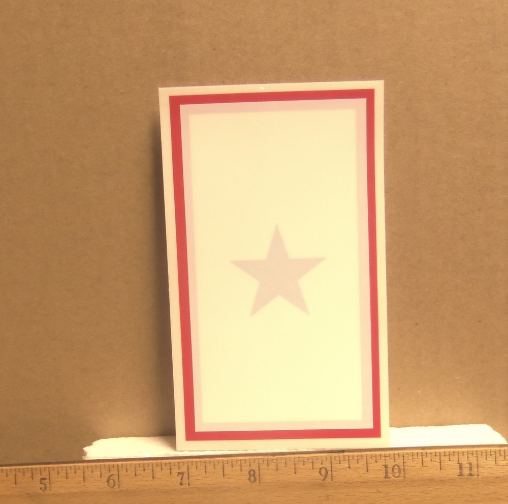 Blue Star Service Window Sticker