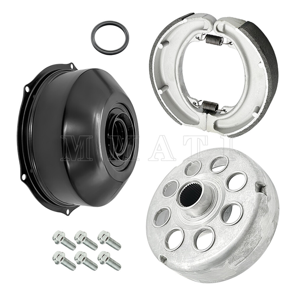 Rear Brake Drum for Honda TRX300 FourTrax 300 2X4 1988-2000 w/ Brake Shoe Seal