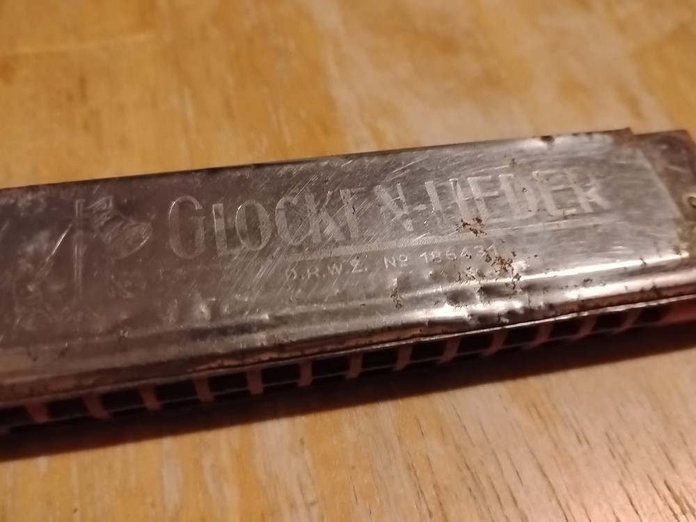 Glocken-Lieder Harmonica Vintage Rough Shape Drwz No. 186431