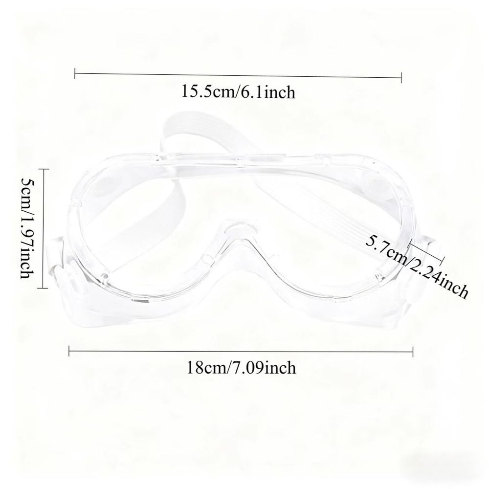 Anti-Fog Safety Goggles ，Adjustable Lab & Science Goggles， Lightwe