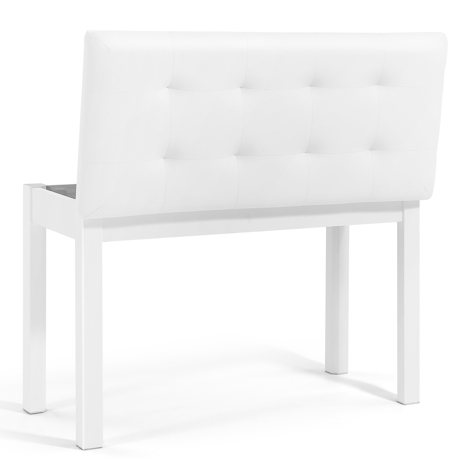 Wooden White Duet Piano Keyboards Bench Vanity Stool with Storage,Padded Cushion