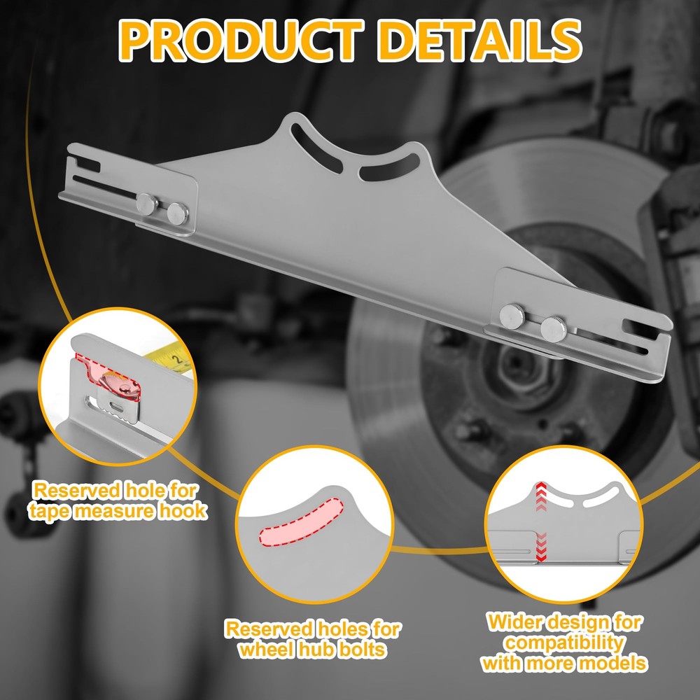 PHATRIP Toe Alignment Tool Wheel Plates Automotive with Digital Angle Finder