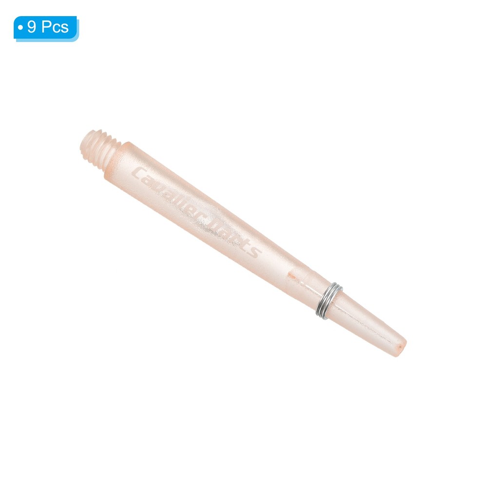 45mm Dart Shafts, Medium 2BA Thread Plastic Dart Stems - 9 Pack (Orange)