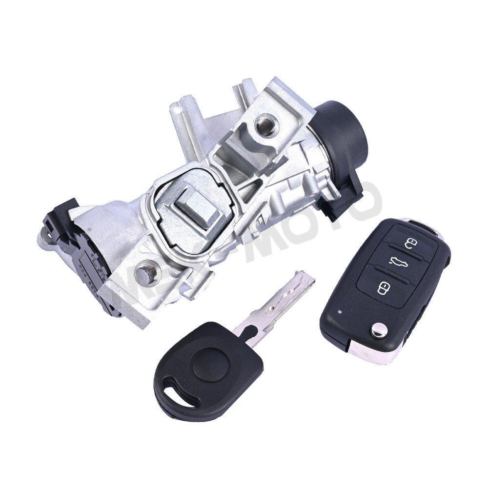 IGNITION SWITCH LOCK ASSEMBLY FOR VW JETTA 06-18 W/REMOTE Control KEY SHELL