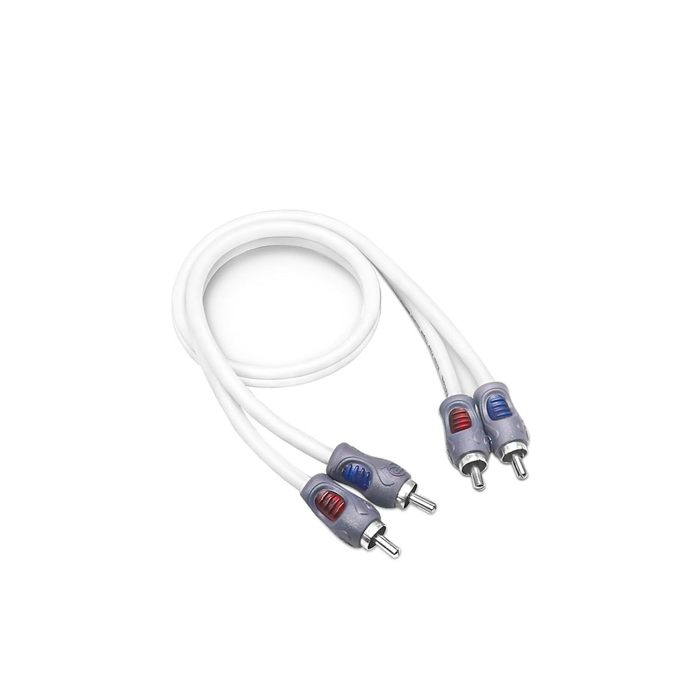 RMI21 Tinned Oxygen Free Copper 2-Channel 1Ft RCA Audio Interconnects Cable for