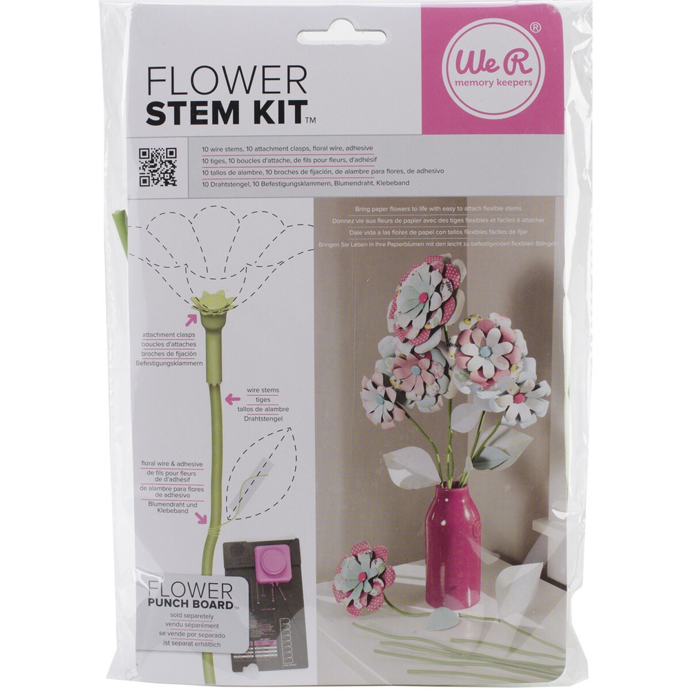 We R Memory Keepers 71343 Flower Stem Kit-Spring Green