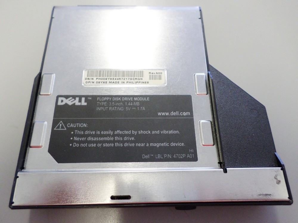 DELL Removeable Laptop 3.5" 1.44MB Floppy Disk Internal Drive 4702P