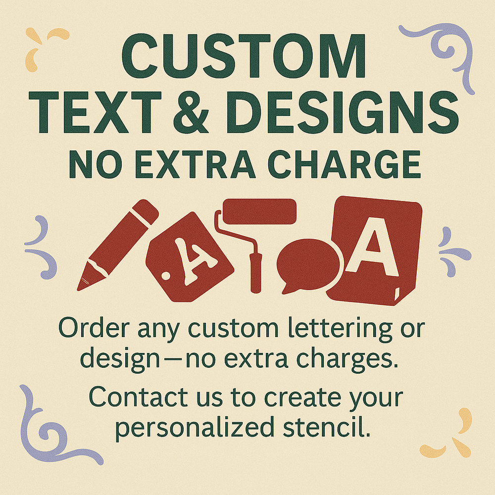Blessed Grandma Typography Text Home Decor Reusable Stencil - StencilAir