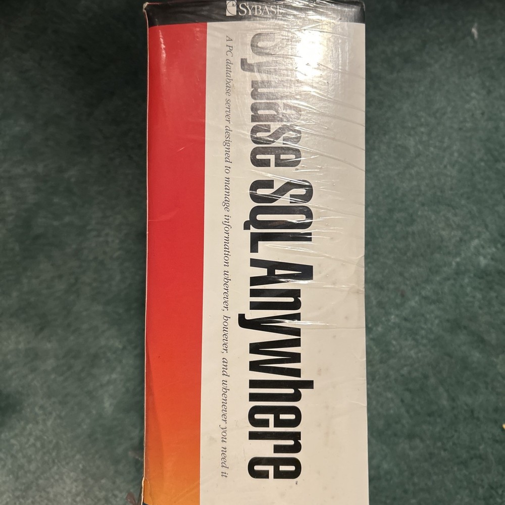 Sybase SQL Anywhere Database Server System XI For Windows 95' New Rare.