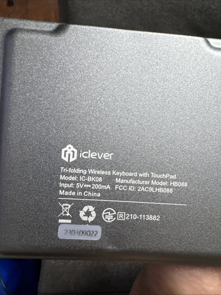 iClever Foldable Keyboard, BK08 Bluetooth Keyboard up to 3 devices