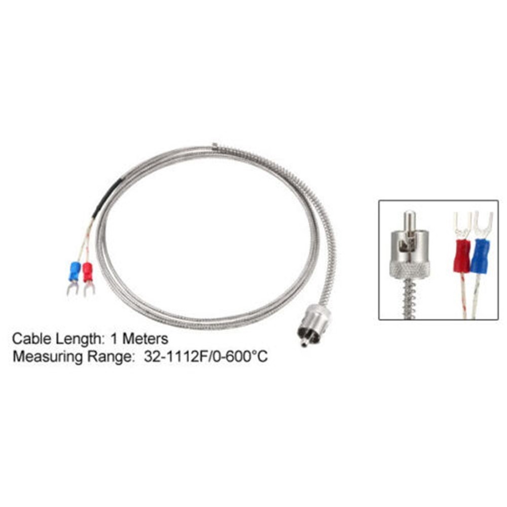 Precision Thermocouple Probe with 2 Insulated Forks for J Type Temperatures