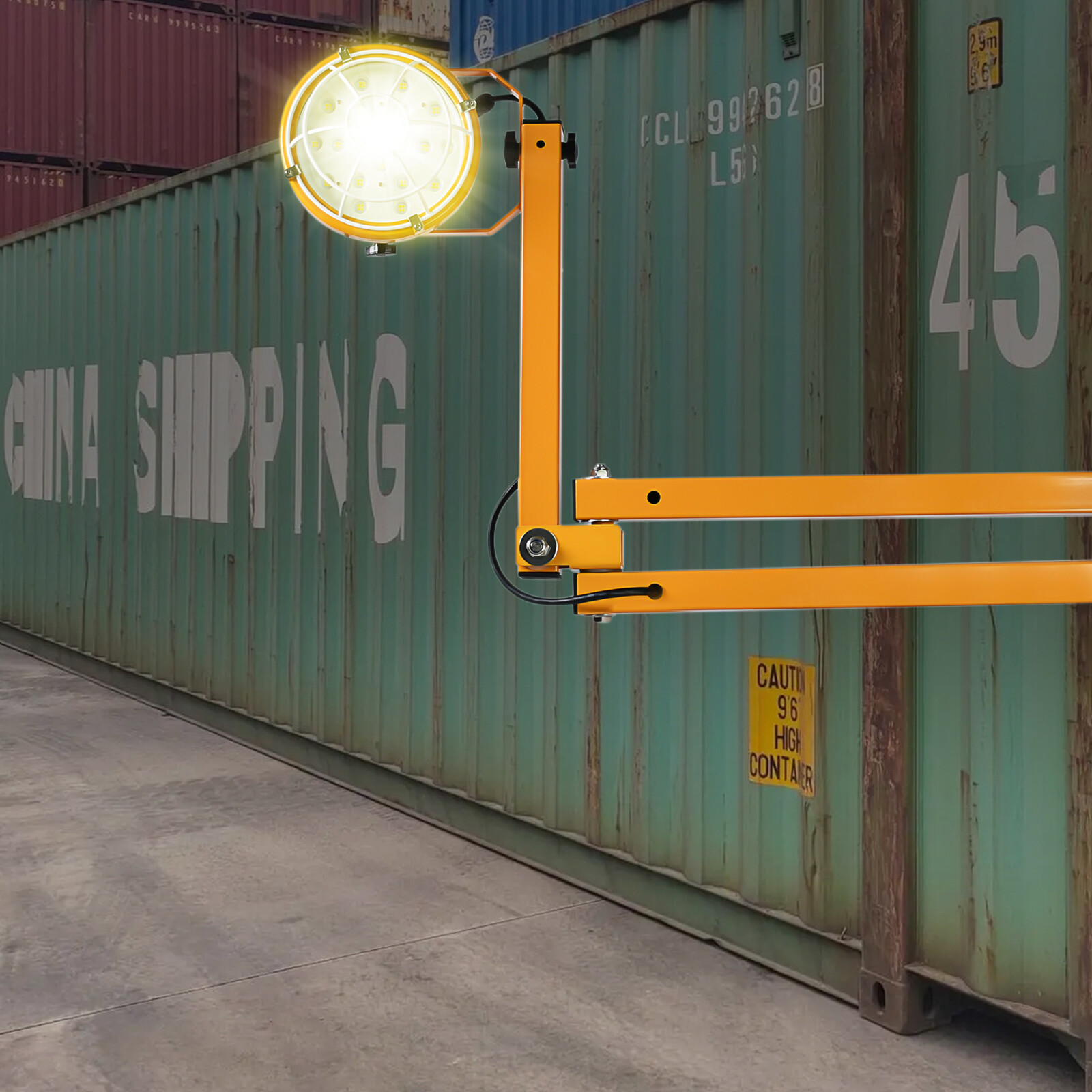 50W LED Loading Dock Light 40" Double Swing Arm Dock Light 6000 Lumen IP65 US