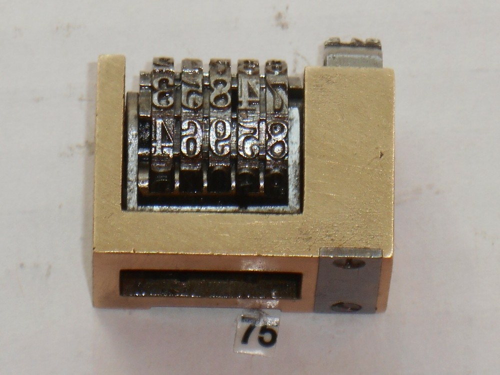 WMA | letterpress numbering machine | 75