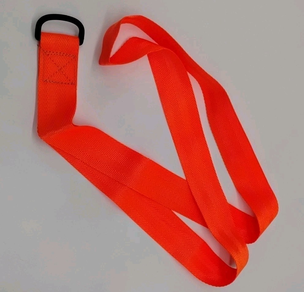 Deer Drag ~ Hunter Orange Simple Strap ~ Reduces Strain
