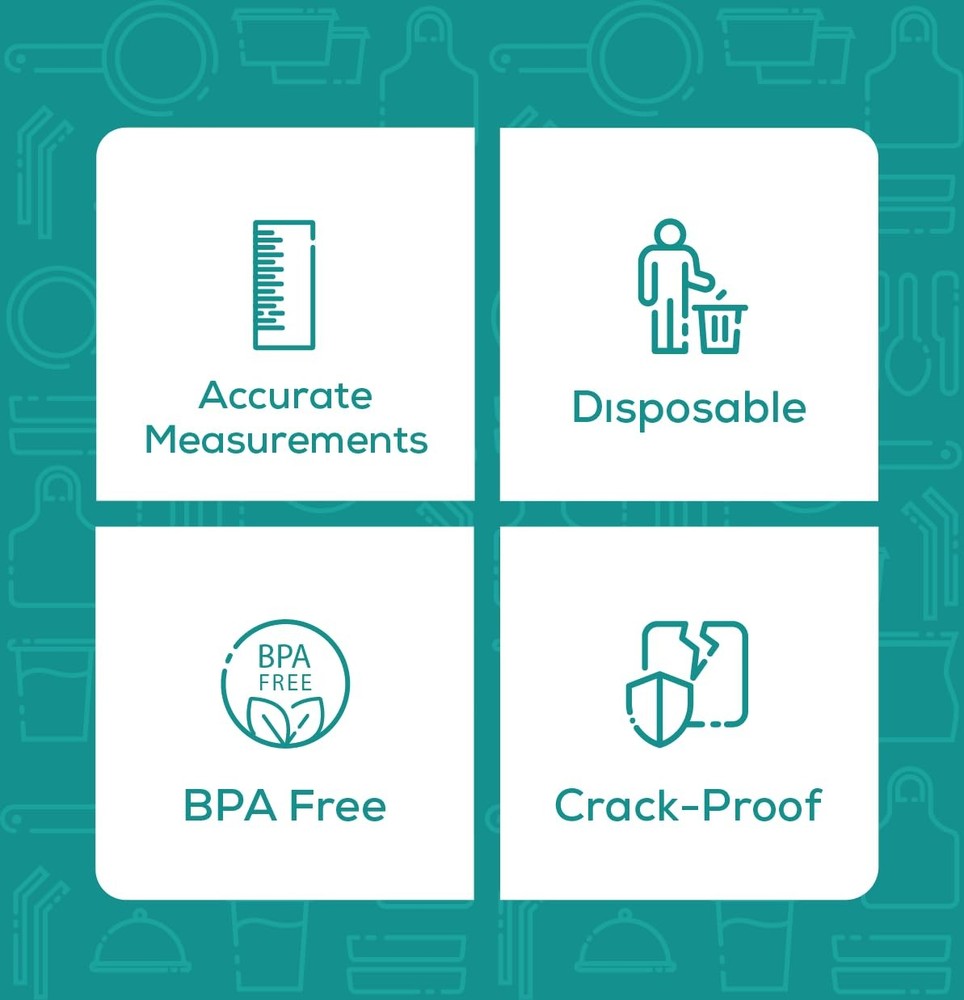 GUSTO [25 Count - 10 oz.] Multipurpose Disposable Plastic 25 Count, Clear