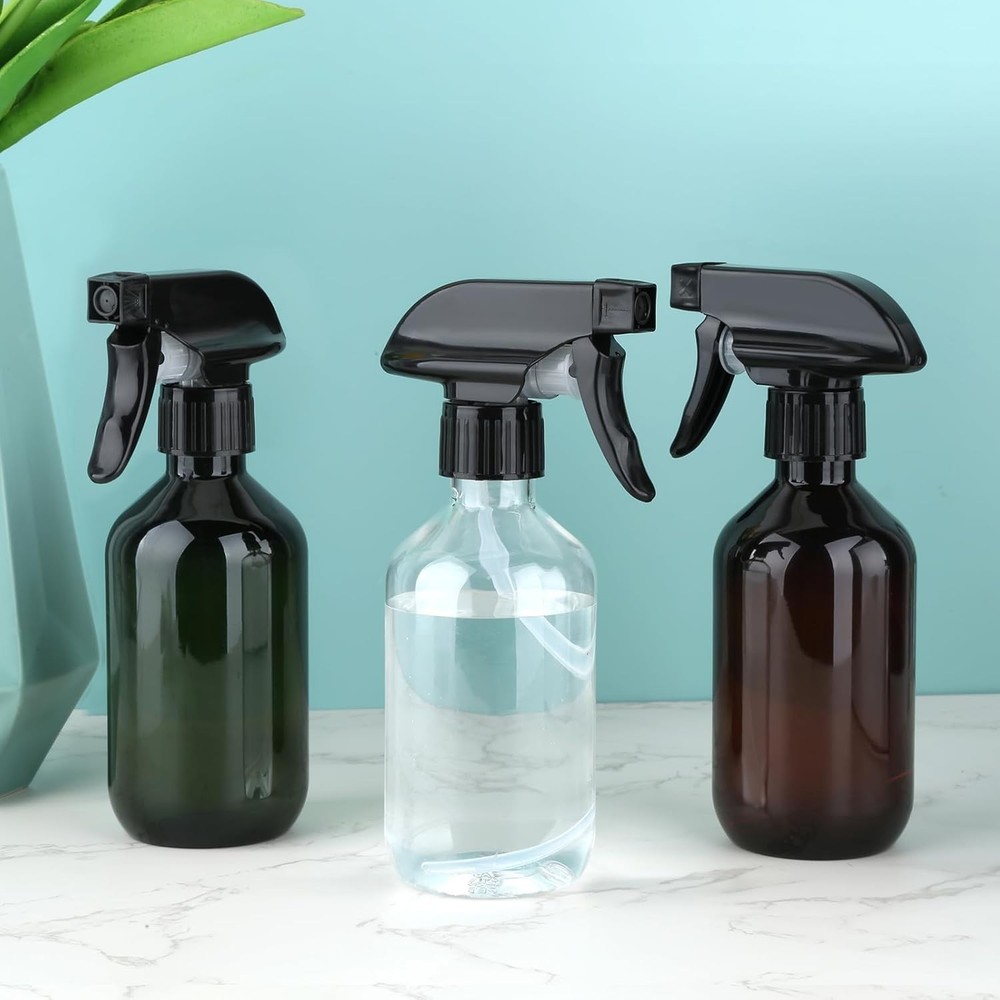 2 Pack - Leakproof Spray Bottles 10oz Adjustable Mist & Stream Refill