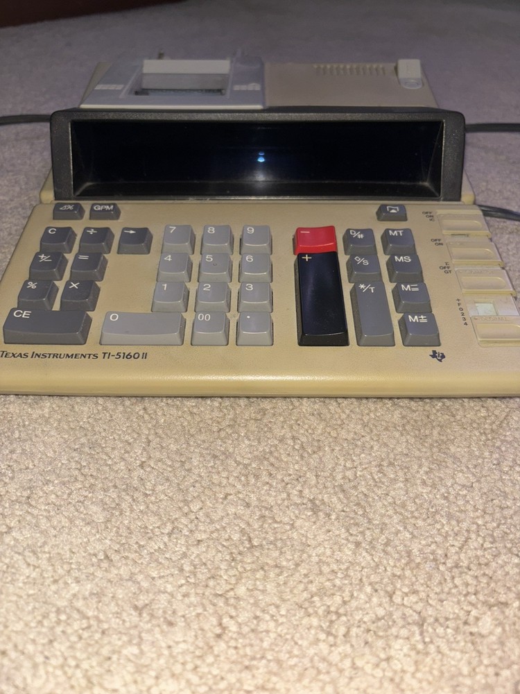 Texas Instruments TI-5160 Electronic Calculator Adding Machine Working HD