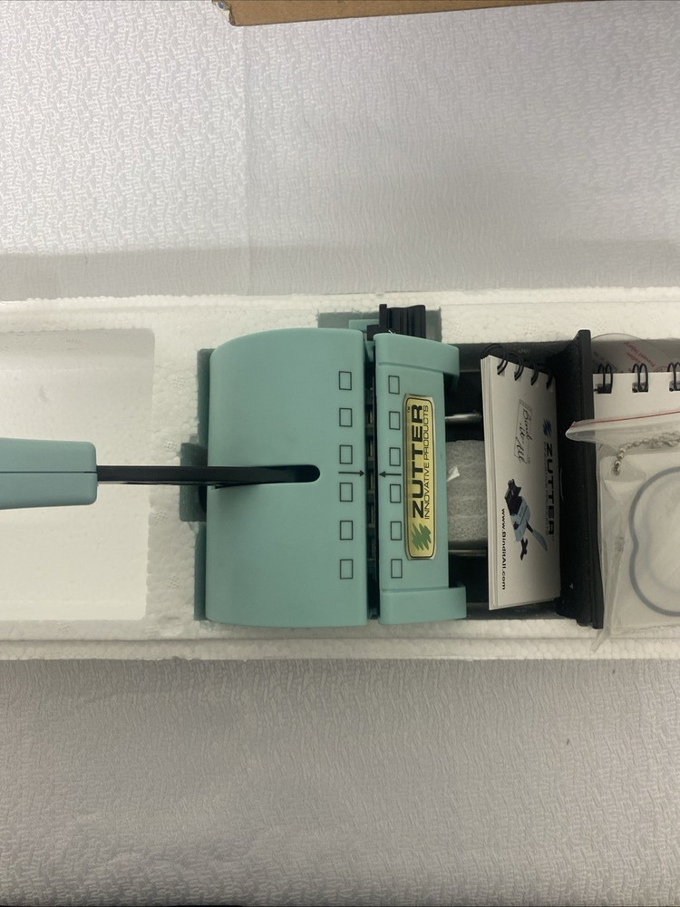 Zutter Bind It All Comb Binder Punch Blue Model 2648