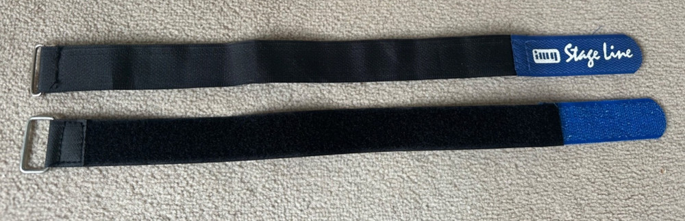 5 x Stage Line Hook and Loop Cable Ties Reusable, Hook and Loop Fastener
