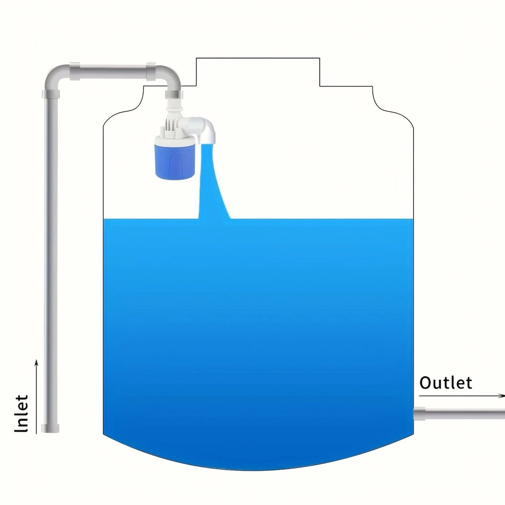 Automatic Float Valve - Rust-Resistant Water Level Controller, Easy to Install