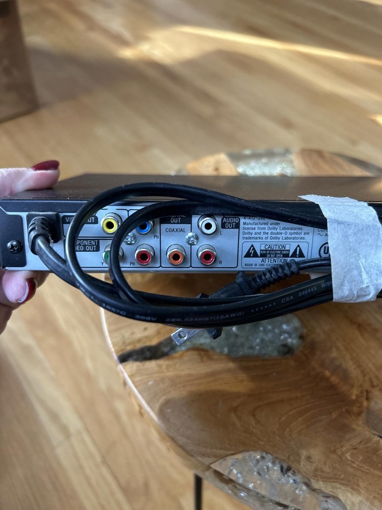 Sony DVD Player with Component and Coaxial Audio Outputs