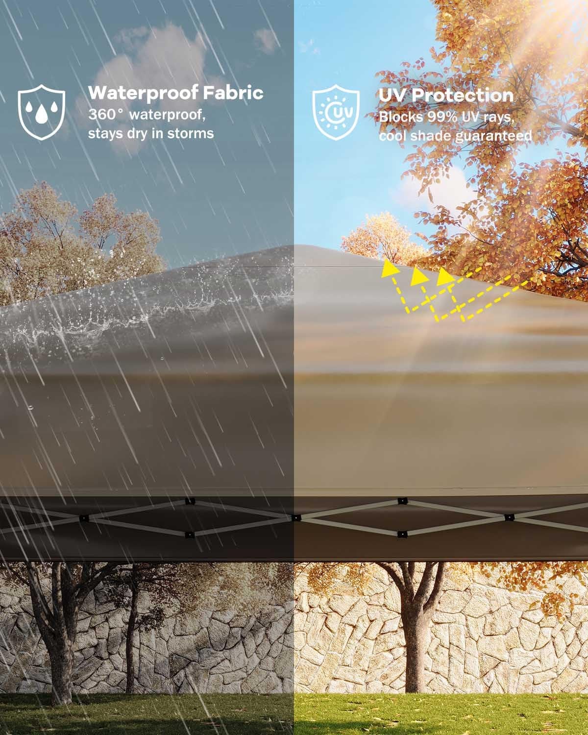 10 x 10 FT Pop Up Canopy, Outdoor Canopy Tent with Carry Bag & 4 SandBags