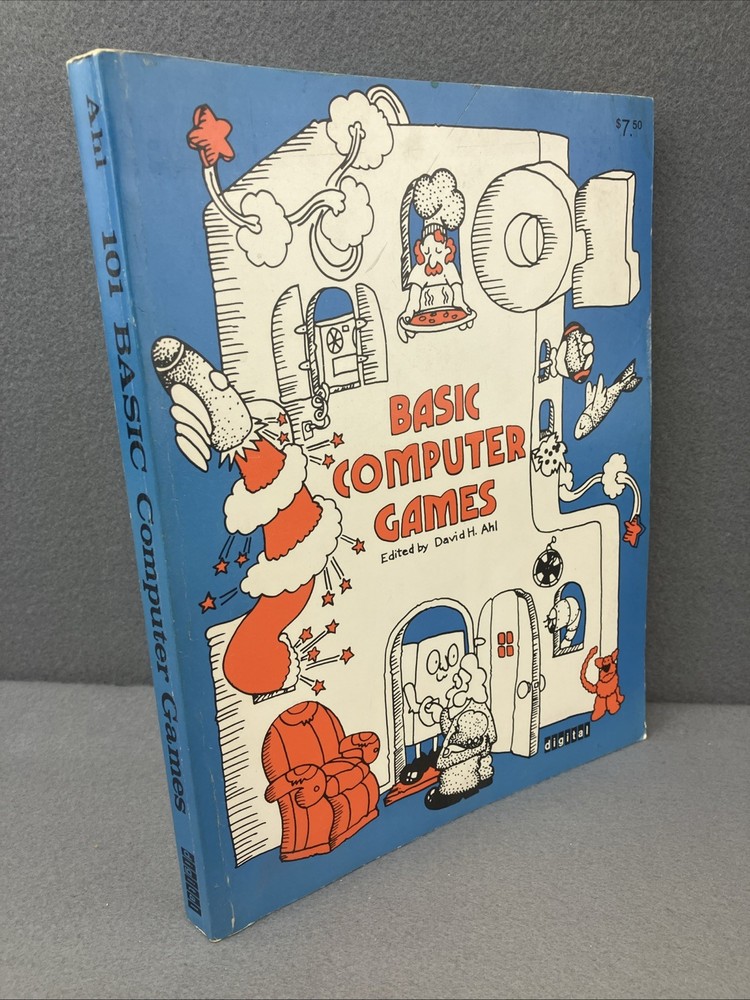 101 Basic Computer Games 1974 Code Book David H. Ahl Paperback Designer