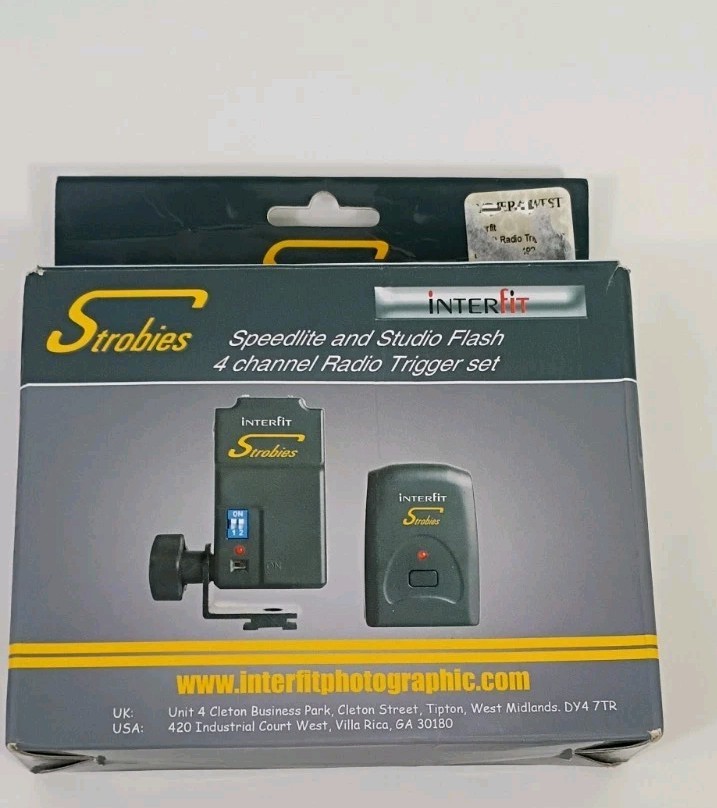 Interfit Strobies Camera INT492 Hot Shoe and Strobe Flash Trigger Set