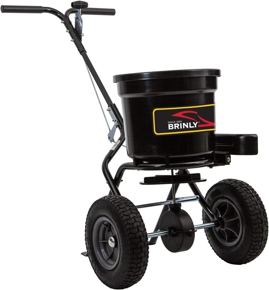 Versatile 50 lb Capacity Spreader with Rust-Resistant Features & Maneuverability