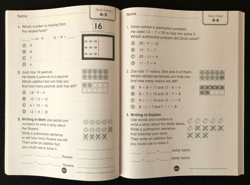 1st Grade - Pearson enVision ASSESSMENT SOURCEBOOK - Common Core (2012)