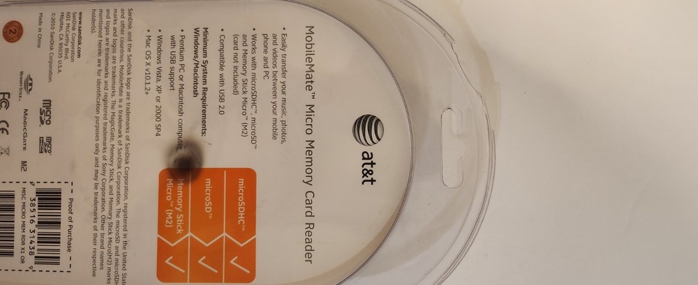 SanDisk MobileMate Micro Memory Card Reader