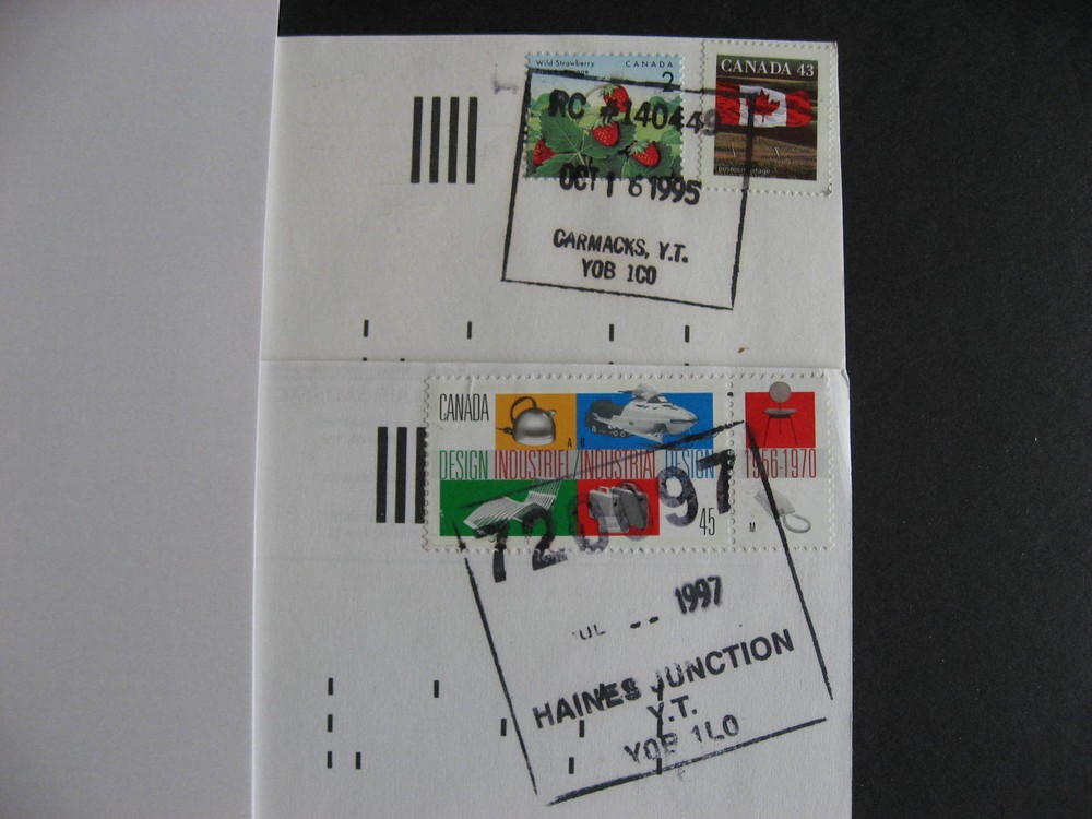 CANADA 2 Yukon POCON cancels on cover (possible duplicates)