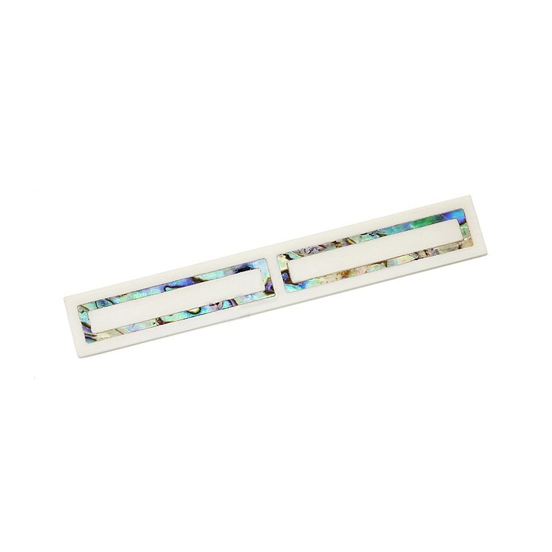 2x Classical Guitar Bridge Tie Block Frame Abalone Shell Bone Inlay Luthier A28