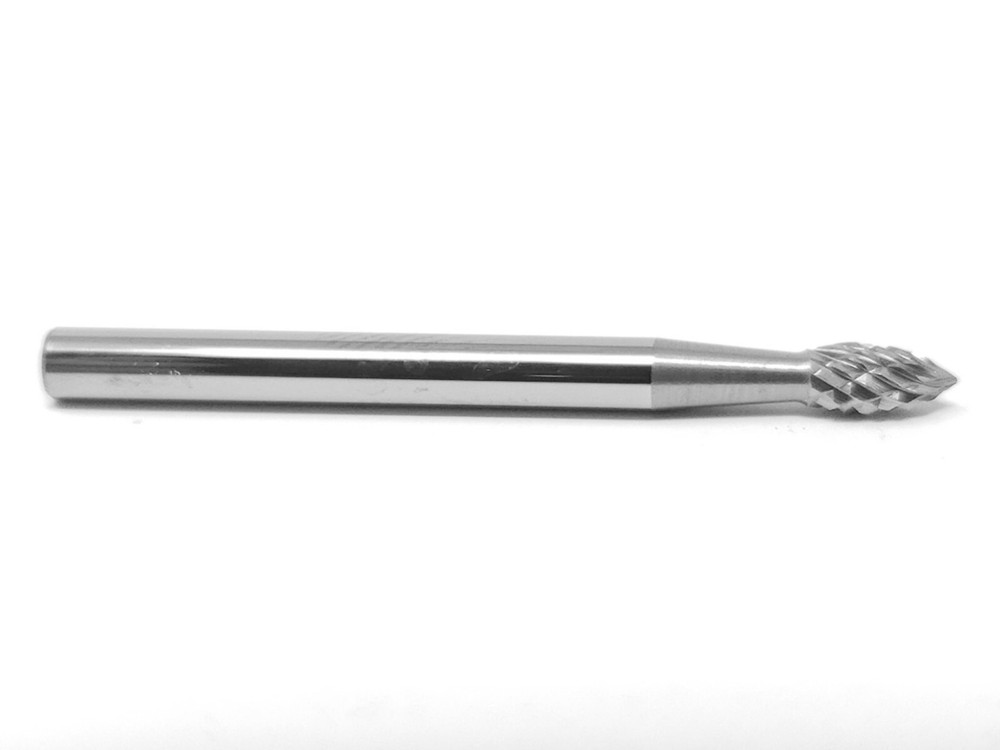 SH41D Ball Shape SOLID Carbide Burr Bur Cutting Tool Die Grinder Bit 1/8" NEW